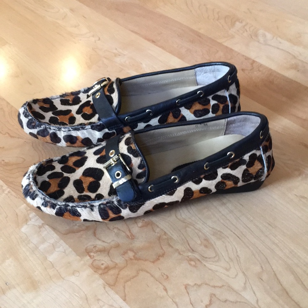 Vaneli leopard print calf hair loafers - Picture 5 of 12